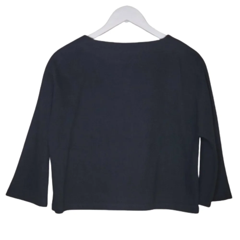 Dor Dor Couture by Anthropologie Colored Grommet Cropped Denim Jacket Sz M